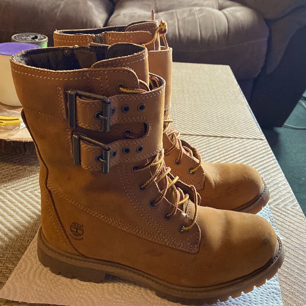 Timberland anti fatigue brown boots